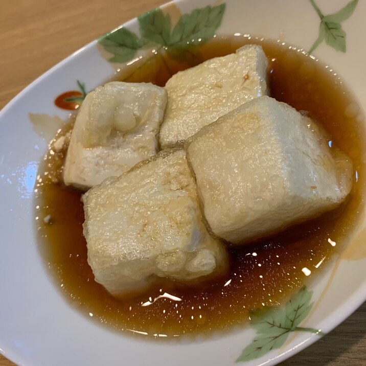 めんつゆで簡単！油少量！揚げ出し豆腐